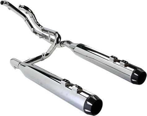 Bassani Chrome True Dual Down Under Exhaust For 09 16 Harley Touring