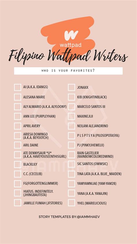 Filipino Wattpad Writers Iammhaev Story Templates Wattpad Authors Wattpad Quotes Best