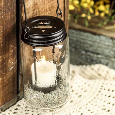 Mason Jar Tealight Candle Lantern Candles And Accessories Home Decor