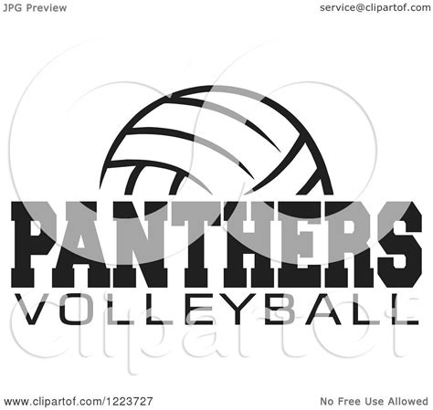 Panther Volleyballs Clip Art Library