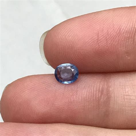050ct Natural Light Blue Sapphire 58x48mm Oval Faceted Etsy