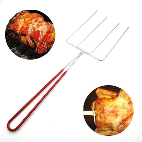 258pcsset Creative Outdoor Bbq Grill Forks Stainless Steel Rost Meat