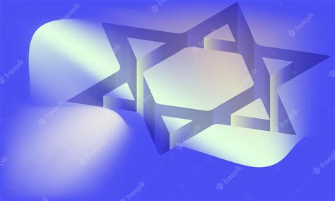 Premium Vector Hanukkah Day Gradient Blue Background With Candles