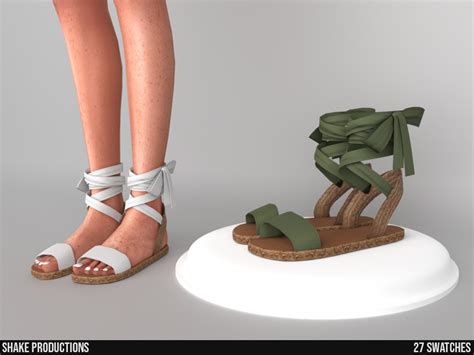 The Sims Resource 958 Espadrilles Sandals