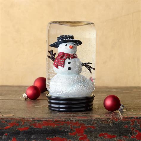 Mason Jar Snowglobe After The Plum Jam The Snowman Cometh Inspired
