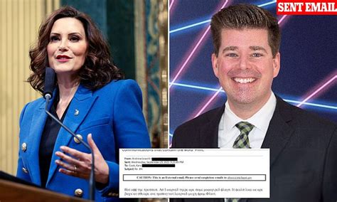Michigan S Dem Governor Gretchen Whitmer Received Email About Water