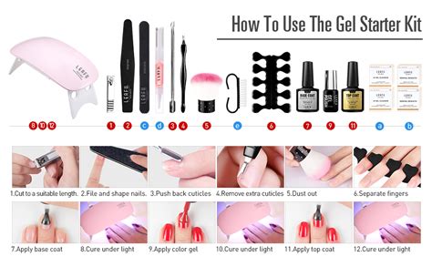 What do i need for gel nails at home? Amazon.com: Modelones Gel Nail Polish Starter Kit, with 6W ...