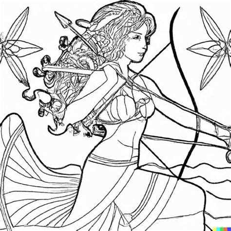 11 Desenhos De Deusa Grega Artemis Para Imprimir E Colorirpintar Porn