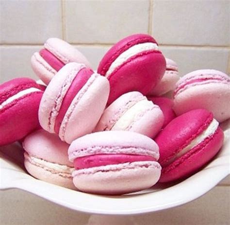 Pink Macaroons Pink Macarons Pink Foods Pink Macaroons