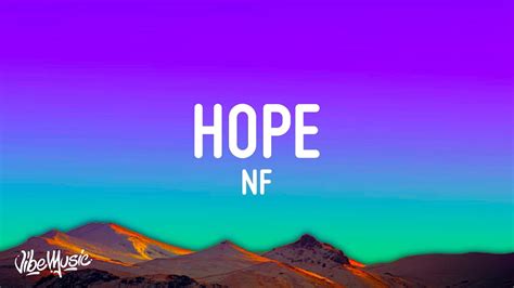 Nf Hope Lyrics Youtube