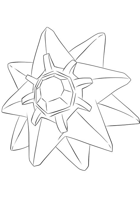 Starmie No121 Pokemon Generation I All Pokemon Coloring Pages Kids