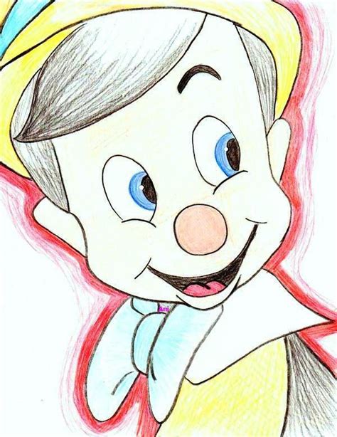 Pinocchio By Mod37 Disney Canvas Art Cartoon Drawings Disney Cute