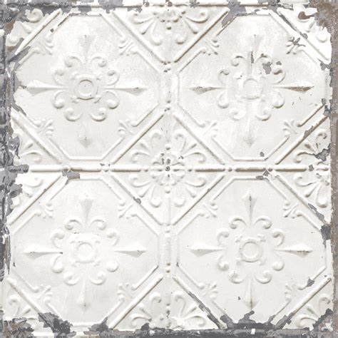 NuWallpaper Vintage Tin Tile Peel and Stick Wallpaper Sample-NU2086SAM