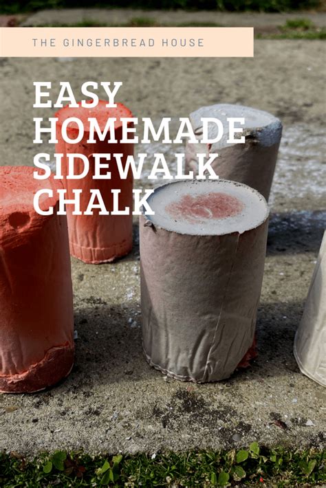 Easy Homemade Sidewalk Chalk The Gingerbread Uk