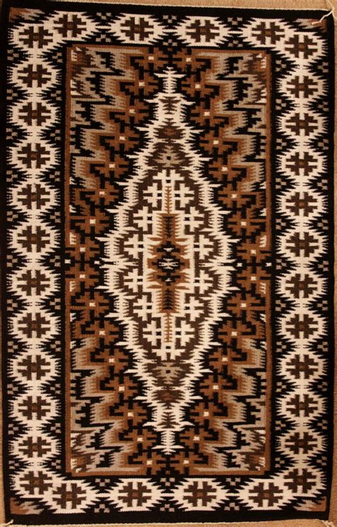 Native American Extra Fine Exceptional Navajo Two Gray Hills Weaving
