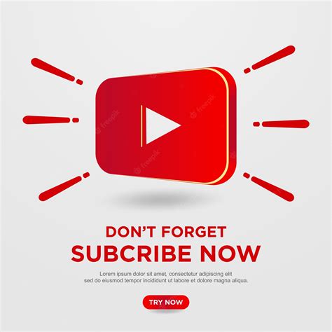 Premium Vector Subscribe Button With Youtube Background