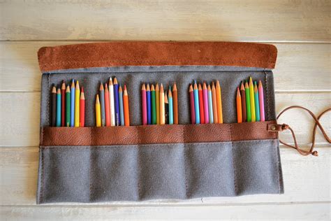 Pencil Roll Pen Roll Pencil Roll Up Case Pencil Roll Canvas Artist