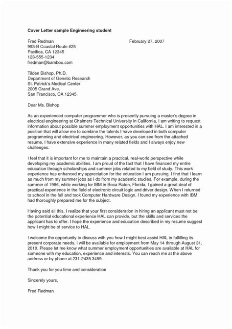 engineering internship cover letter unique engineering  perfect
