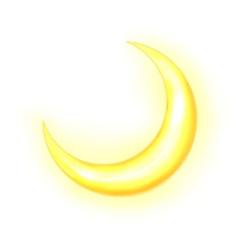 The Glowing Crescent Moon Glowing Moon Crescent Png Transparent