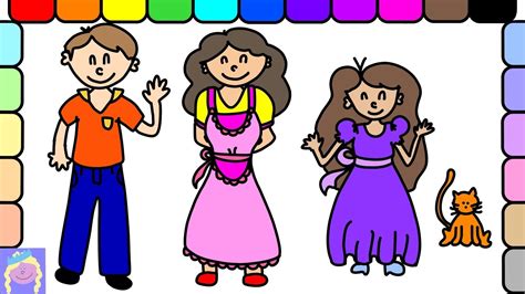 3400x4400 family drawings for the holidays. Learn How To Draw A Cute Little Family With This Easy ...