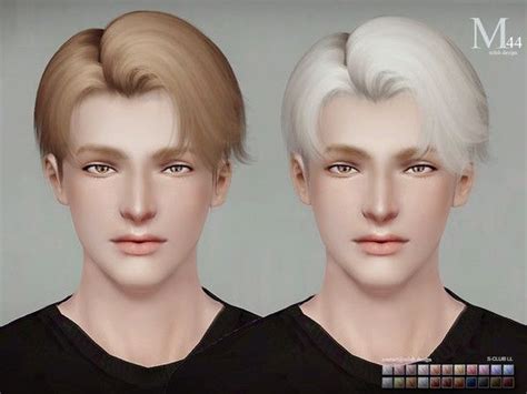 S Clubs Sclub Ts3 Hair Sehun N44 Sims Hair Sims 3 Male Hair The