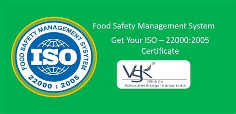 Iso 22000 Certification Food Safety Management System Vsk And Co