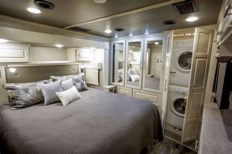 King Size Bed Is Standard In Our Luxury Toy Hauler Fifth Wheels Rvbed