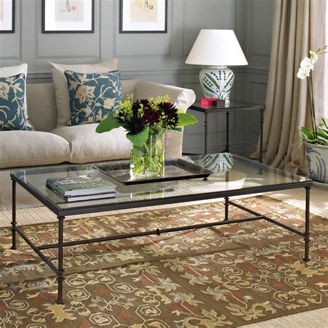 Cut glass coffee tables are one of the most amateur home furniture units in most homes. Pompidou Metal & Glass Coffee Table, Large - Metal