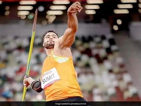 Indias Sumit Antil Shatters Javelin Throw World Record Claims Gold In