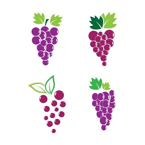 Grape Logo Images 2747586 Vector Art At Vecteezy