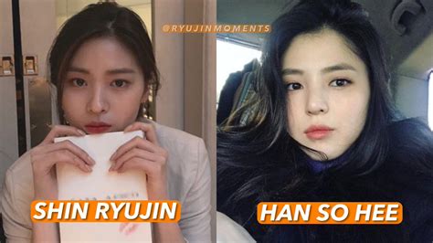 Han So Hee Ryujin Idol Look A Like Itzy S Ryujin And Han Sohee Kpopmap