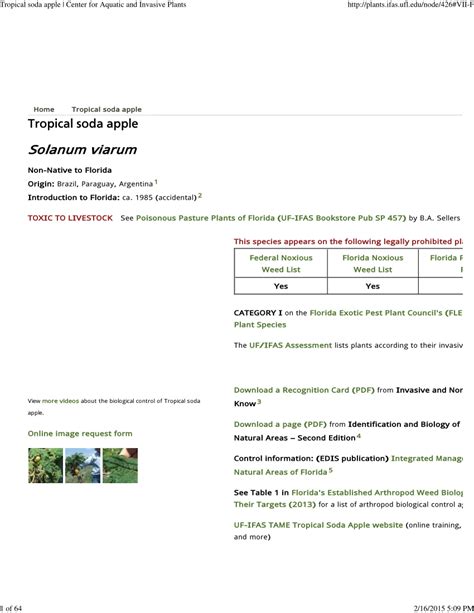 pdf tropical soda apple management plan 2012 university of florida ifas 1st edition