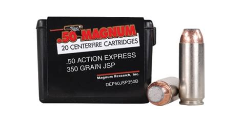 Magnum Research 50 Ae 350 Gr Jsp Desert Eagle Ammunition Sportsmans