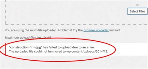 How To Fix The Uploaded File Could Not Be Moved To Wp Content Error