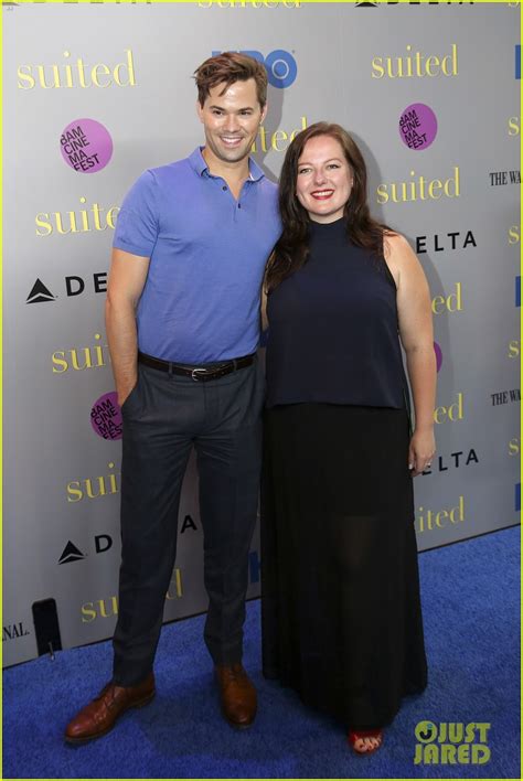 Photo Andrew Rannells Boyfriend Mike Doyle Celebrate Suited Premiere Photo Just