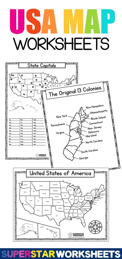 United States Landforms Worksheet