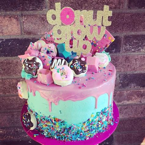 donut grow up cake topper donut cake topper doughnut cake etsy donut birthday parties