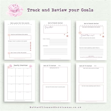 Goal Setting And Getting Workbook Goal Setting Printable Etsy