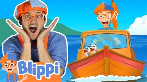 Blippi Sings The Boat Song Life At Sea Kids Ocean Learning