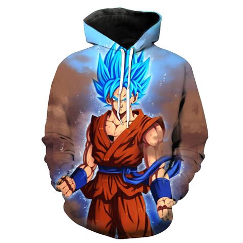 Teedcma goku hoodie mens hoodies dragon ball sweatshirt men tracksuit black 3d print pullover anime coat str gift for men. Super Saiyan God Goku Dragon Ball Z Hoodie - JAKKOU††HEBXX