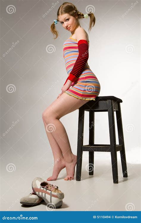 Model With Pigtails Stock Images Image