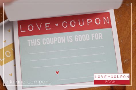 Make Your Own Love Coupon Notepad Free Download Kiki