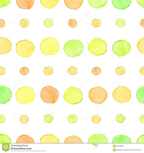Seamless Watercolor Dots Pattern Stock Vector Illustration Of Polka