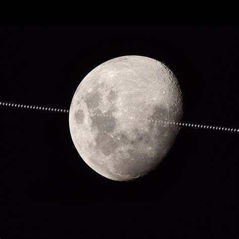 Iss Crosses The Moons Face Todays Image Earthsky