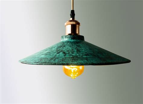 Industrial hand made iron copper indoor decorative pendant light vintage loft pendant lamp antique living room lighting. Oxidized Copper Pendant Light Copper Industrial Lighting ...