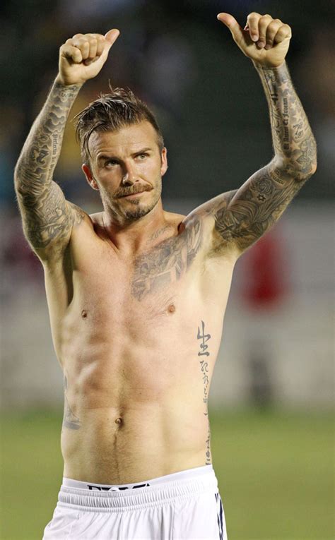 Shirtless David Beckham Gives A Thumbs Up David Beckham Pictures Hot Sex Picture