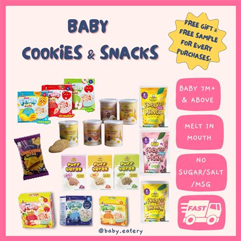Baby Food Travel Friendly Baby Snack Snek Baby Biskut Cookies Baby