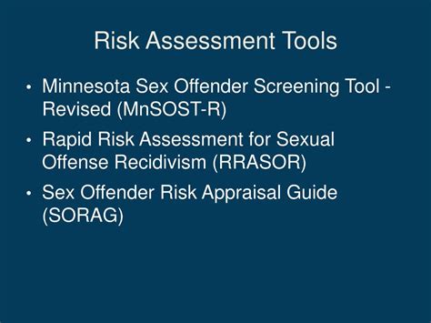 Ppt Assessment Of Sex Offenders Powerpoint Presentation Free