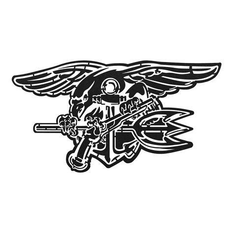 Navy Seal Trident Metal Art Merica Metal Worx