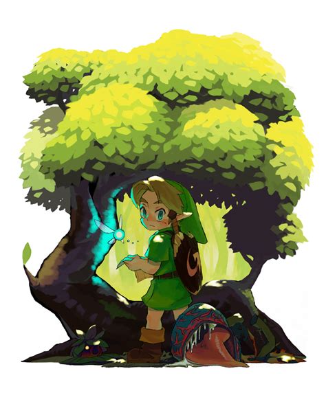 Link Young Link Navi And Deku Baba The Legend Of Zelda And 1 More